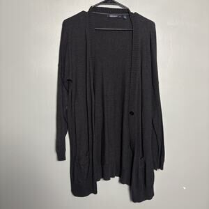 Agave Denim Women’s Long Sleeve Back Button Cardigan Cotton Medium Cozy Oversize